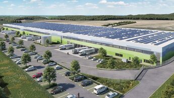 Visualisierung des Logistikparks Bollberg von Garbe Industrial Real Estate