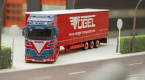 Vögel Transporte Scania S, Herpa 1:87, Modelle FF 1/2022, mit Hintergrund / Fotodiorama JR