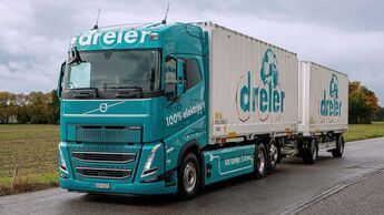 Volvo FH Electric 6x2  beim Logistikdienstleister Dreier
