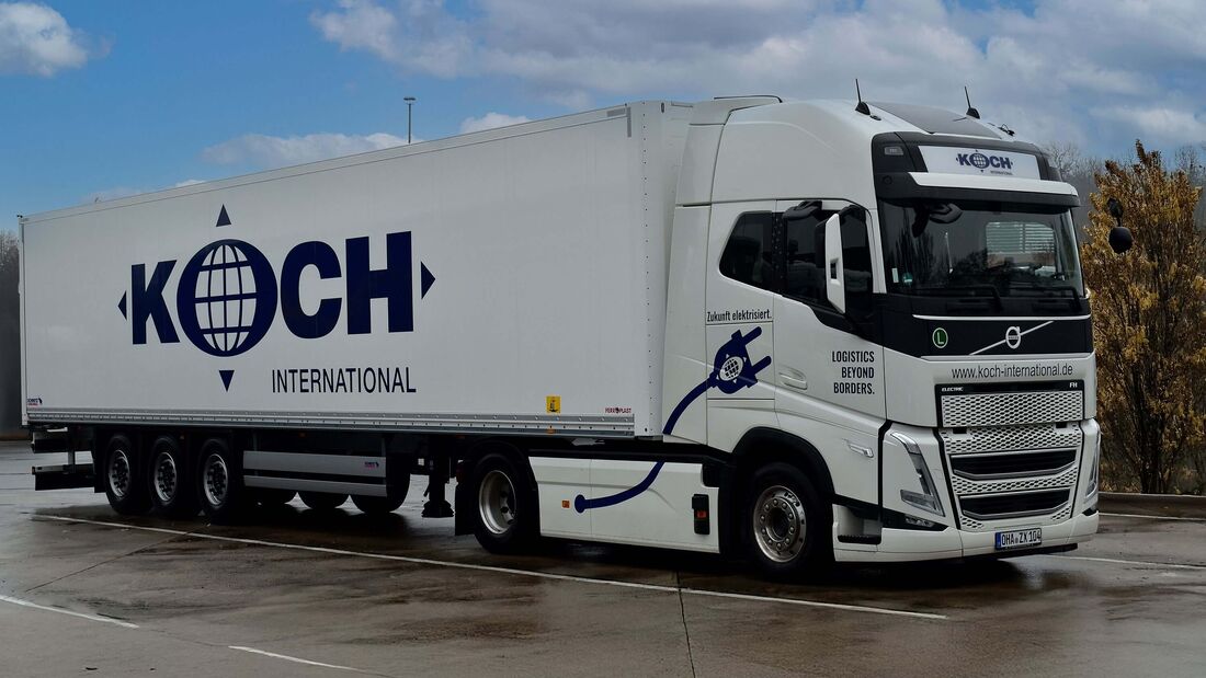 Volvo FH electric im Einsatz bei Koch International