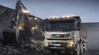 Volvo FM glänzt auf dem Bau