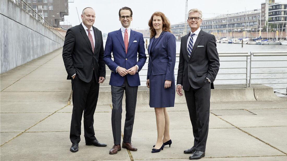 Von links nach rechts: Hylton Gray, Philip W. Herwig, Ulrike Baum, Hans-Ludger Körner.