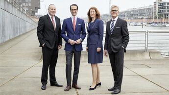 Von links nach rechts: Hylton Gray, Philip W. Herwig, Ulrike Baum, Hans-Ludger Körner.