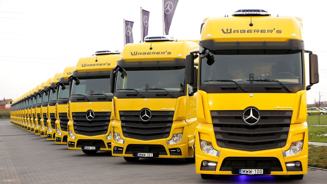 Waberer's Lkw, Actros, Flotte
