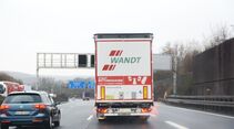 Wandt Lkw Heck Rettungsgasse