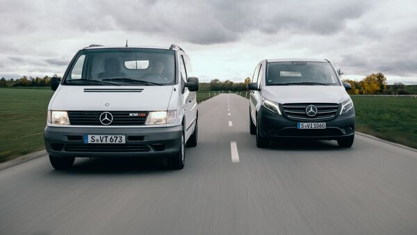 Weiteres Sicherheitsfeature zum Jubiläum: Seit 25 Jahren ein verlässlicher Partner: der Mercedes-Benz VitoYet another safety feature to mark the anniversary: A reliable partner for 25 years: the Mercedes-Benz Vito