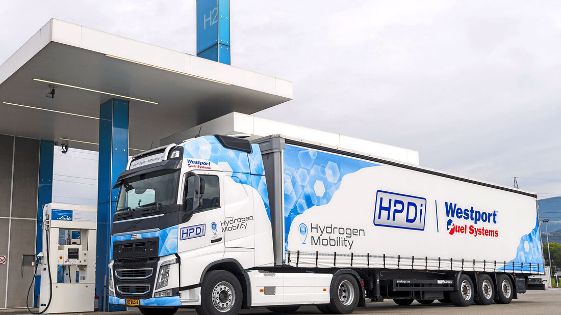 Westport Fuel Systems HPDI H2 Wasserstoff Motor Verbrenner Einspritzung 2022 Volvo FH