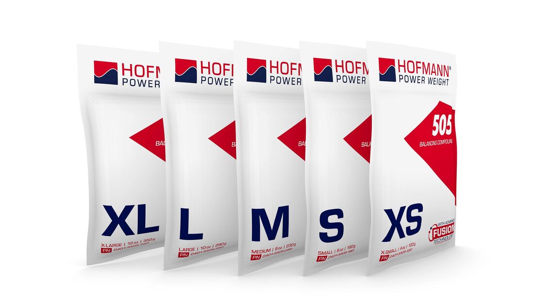 Wuchtpulver von Hofmann Power Weight für Lkw-Räder