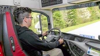 Young Professional Truck Driver