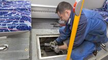 ZF, Friedrichshafen, Werkstatt, Serviceklappe, Linienbus