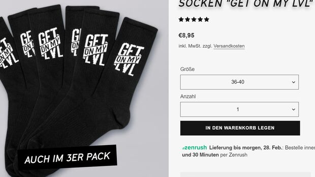 Zenfulfillment, Montanablack, Socken, Merchandising