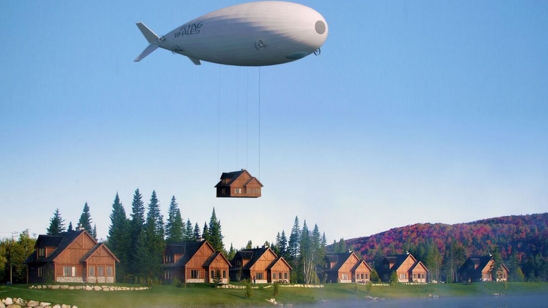 Zeppelin, fliegender Wal, Skeleton Technologies