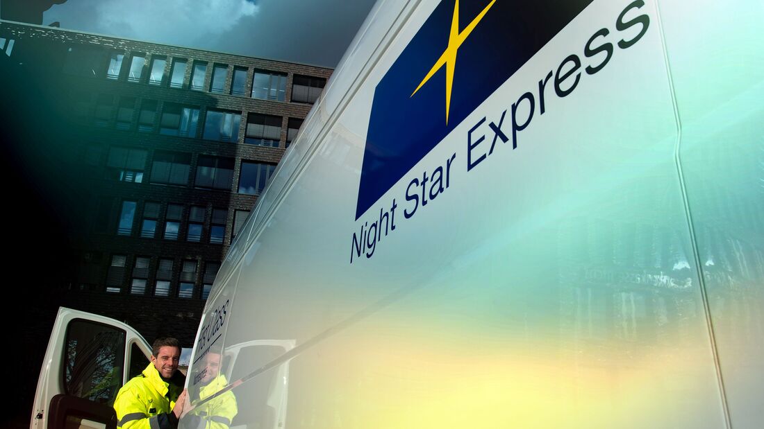 Zusteller von Night Star Express
