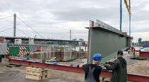 brücke, baustelle, leverkusen, leverkusener brücke, neubau