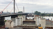 brücke, baustelle, leverkusen, leverkusener brücke, neubau