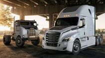 daimler, freightliner, lkw, new cascadia, oldtimer