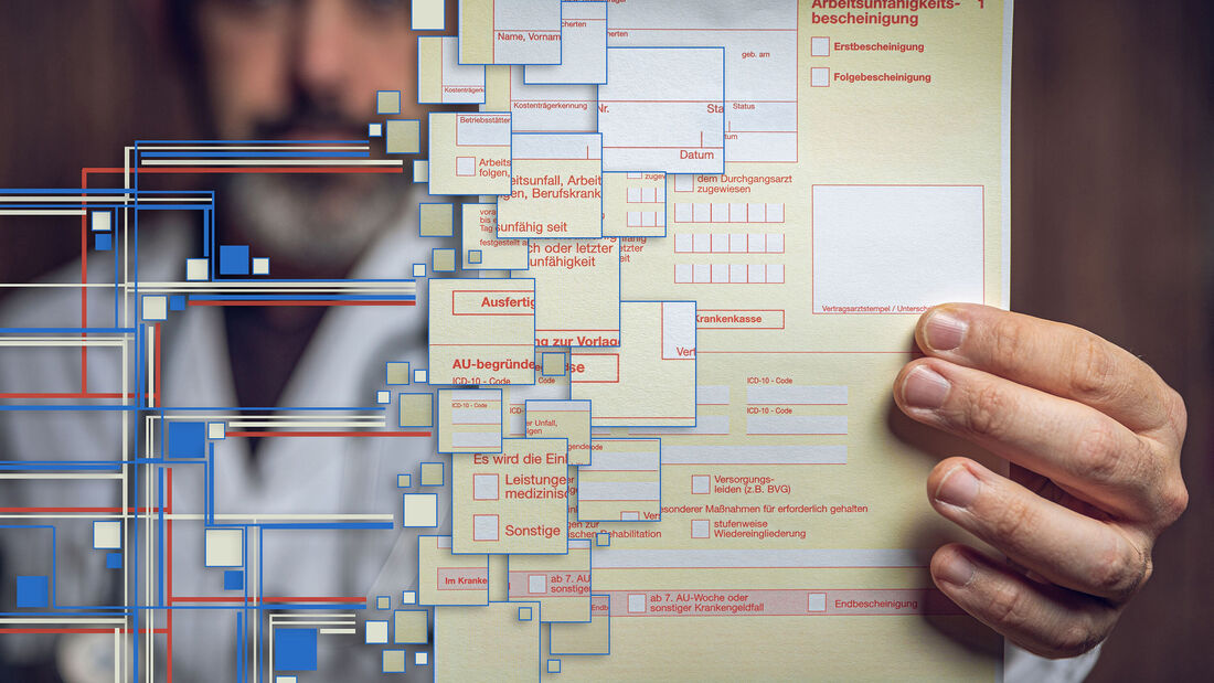 digitale Arbeitsunfähigkeitsbescheinigung