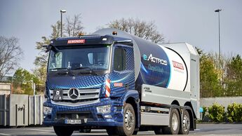 eActros als Entsorger-Lkw bei Remondis