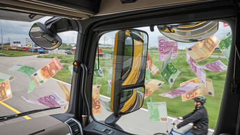 geld, assi, geldscheine, abbiegeassistent, förderung, lkw