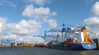 hafen rotterdam, container, terminal, kombinierter verkehr, kv