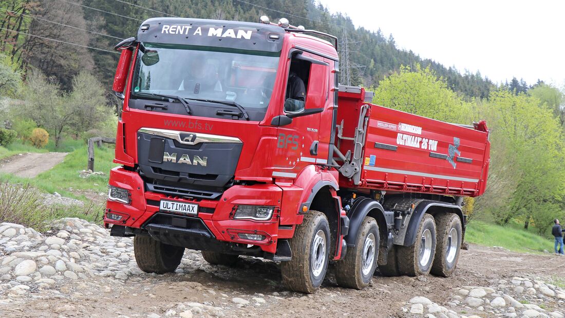 hendrickson, man, federung, baustelle, offroad, fahrwerk