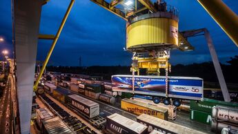 hupac, terminal, jubiläum, kv, kombinierter verkehr