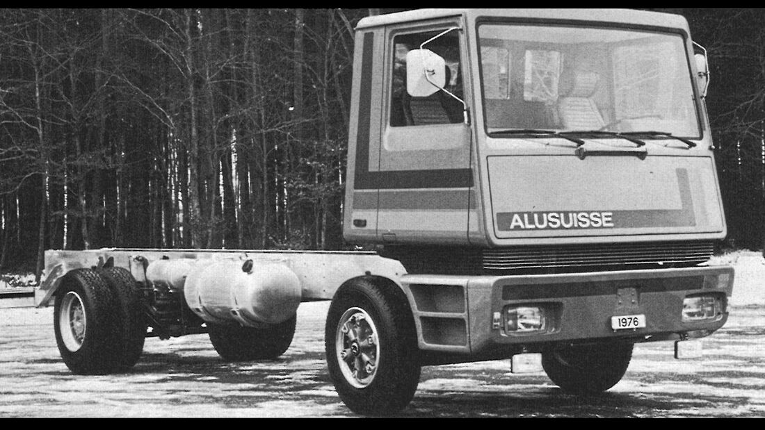 Futuristischer Alu-Lkw
