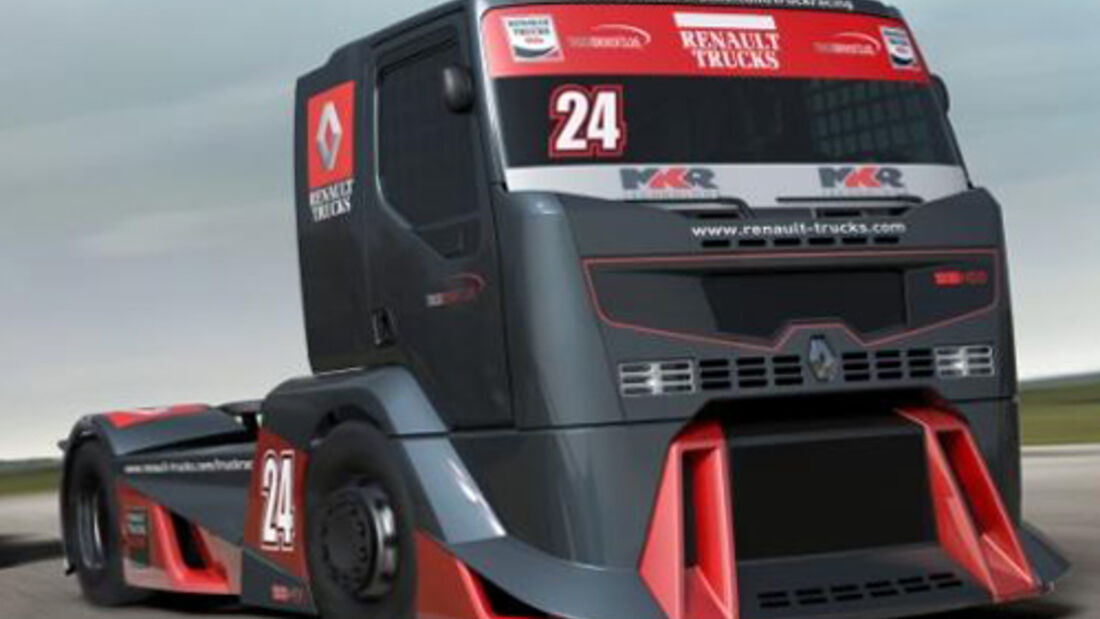 Europameisterschaft: vier Rennen, vier Podiumsplätzen, für das Team Renault Trucks MKR Technology
