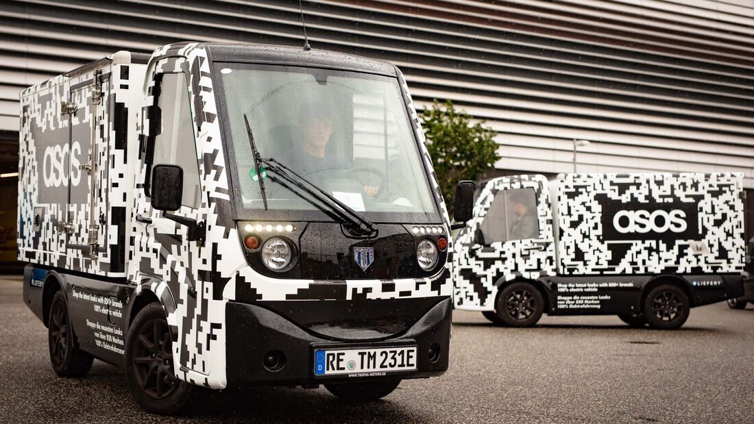 Emissionslose Zustellung mit E-Transportern