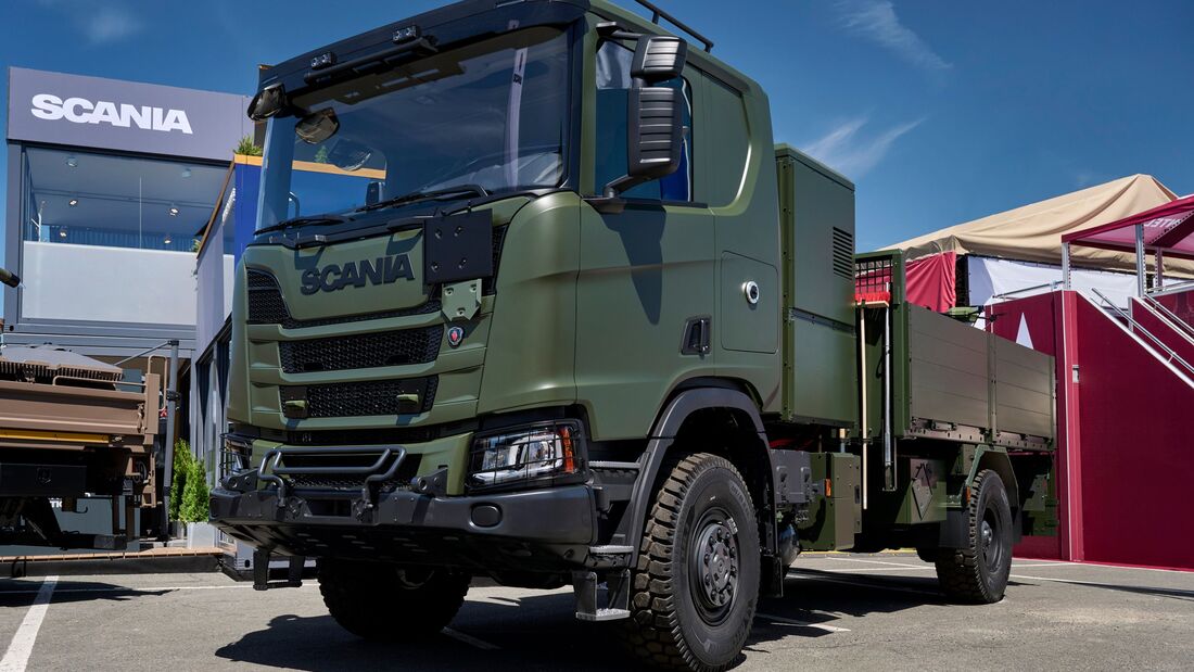 Scania liefert Hybrid-Lkw ans Militär