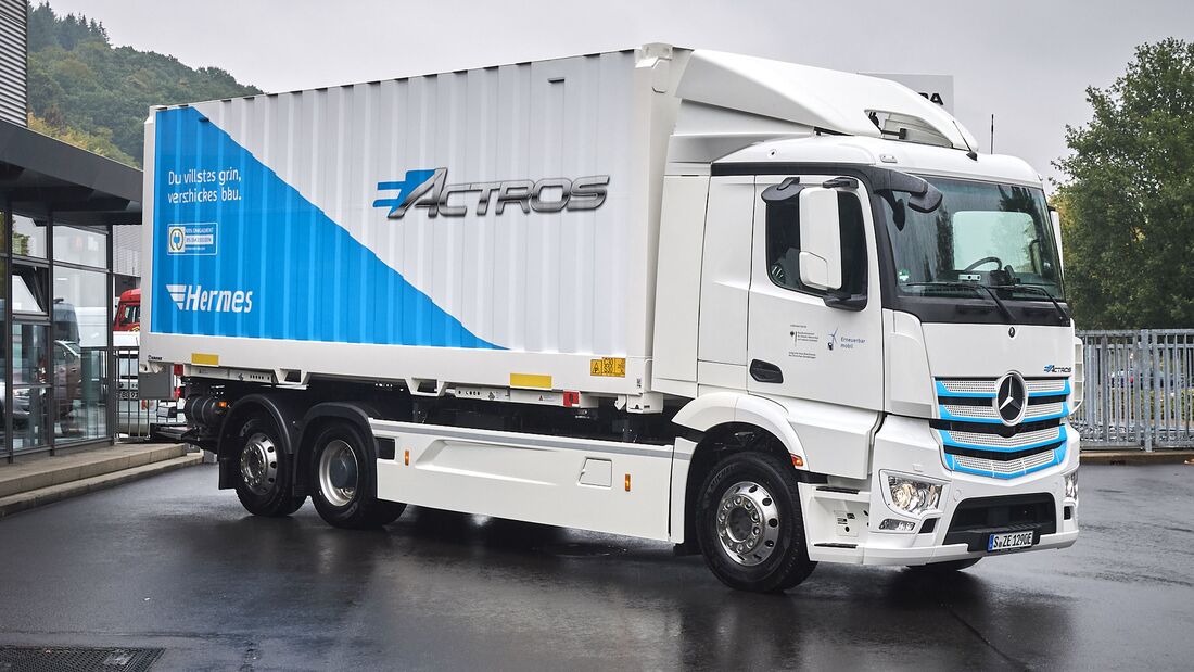 Hermes ist erster Elektro-Lkw-Kunde