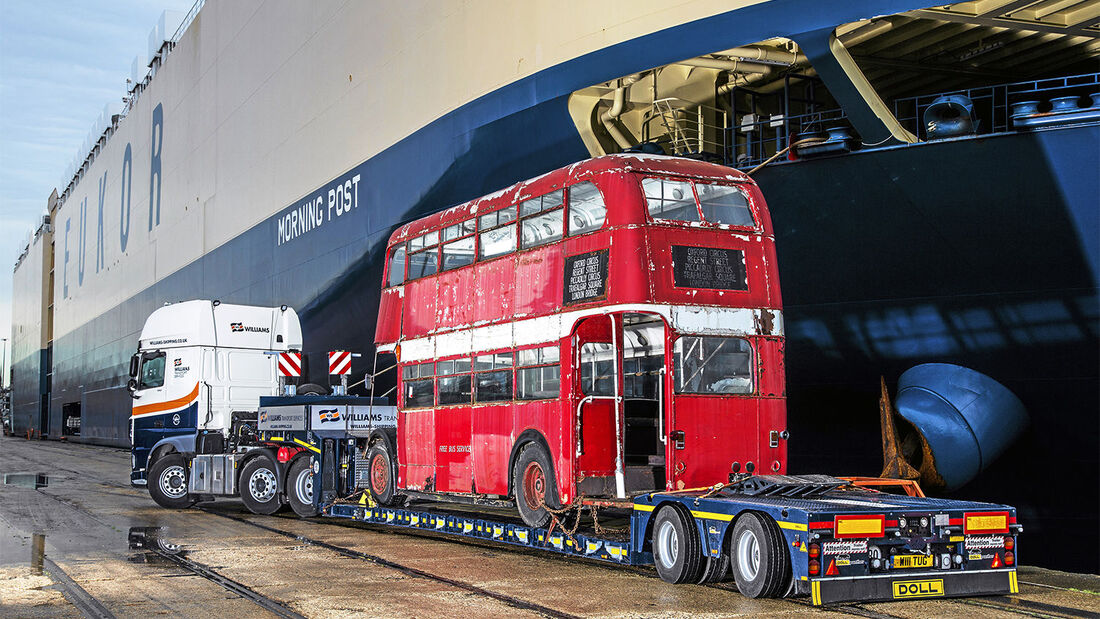 Trailer für Schwerlasteinsätze auf der Bauma