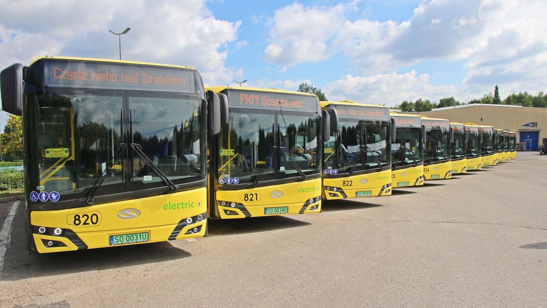 E-Busse und Infrastruktur für Sosnowiec