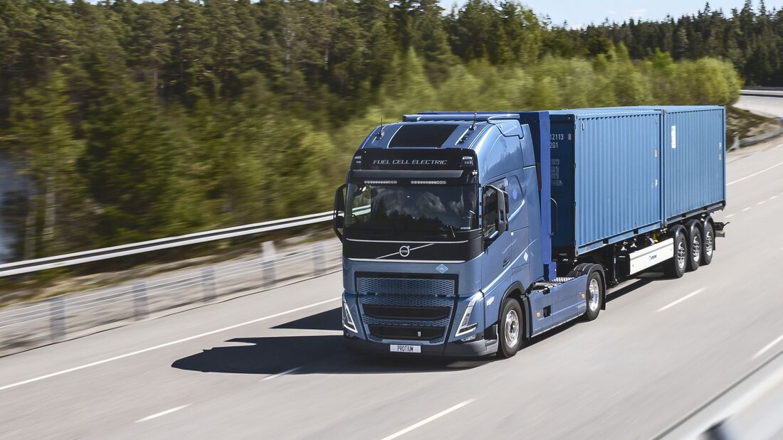 Brennstoffzellen-Lkw am Start