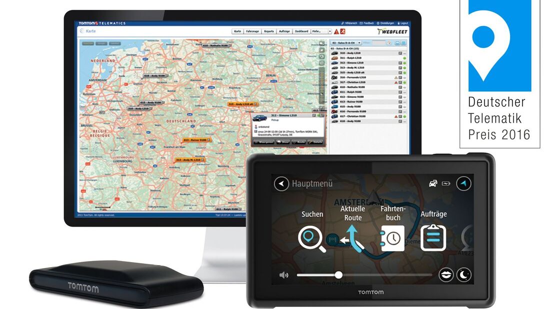 Beste Telematik für leichte Nutzfahrzeuge: TomTom