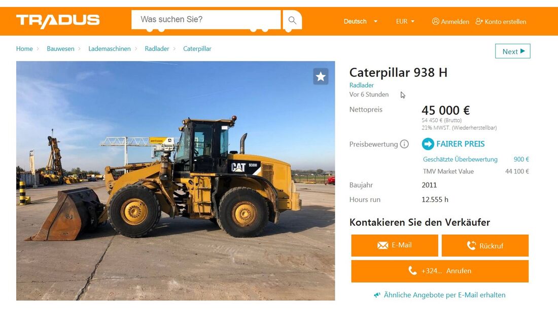 Preisindex für Gebrauchte im Bau