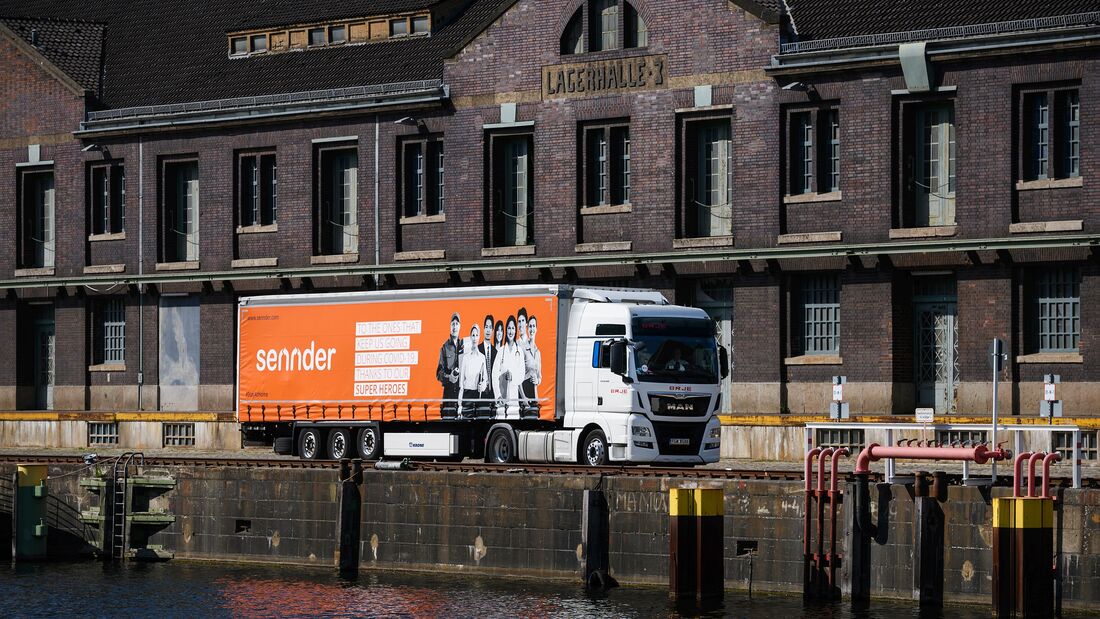 Super-Heroes-Truck mit Dankeschön