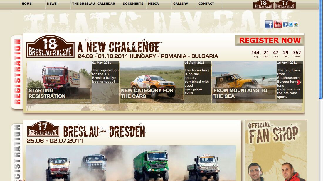 Website relauncht - Nennungsliste offen