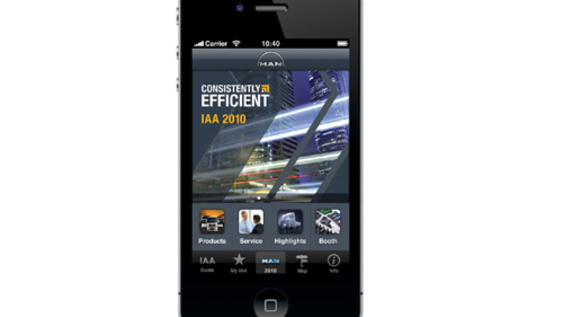 MAN IAA 2010 App von MAN Nutzfahrzeuge lädt zur virtuellen Messetour ein