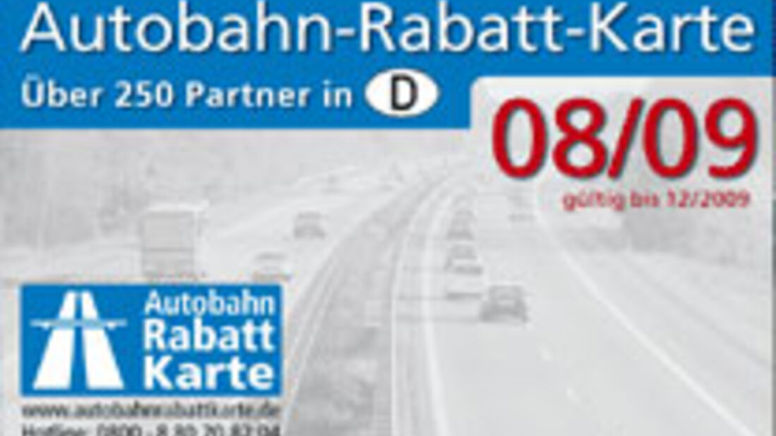 Autobahnrabattkarte