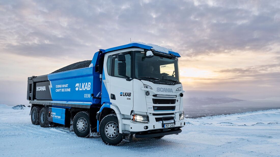 Scania launcht 8x4-Elektro-Lkw