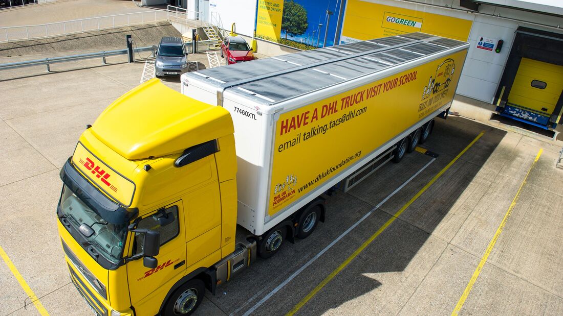 Solarzellen im Trailerdach