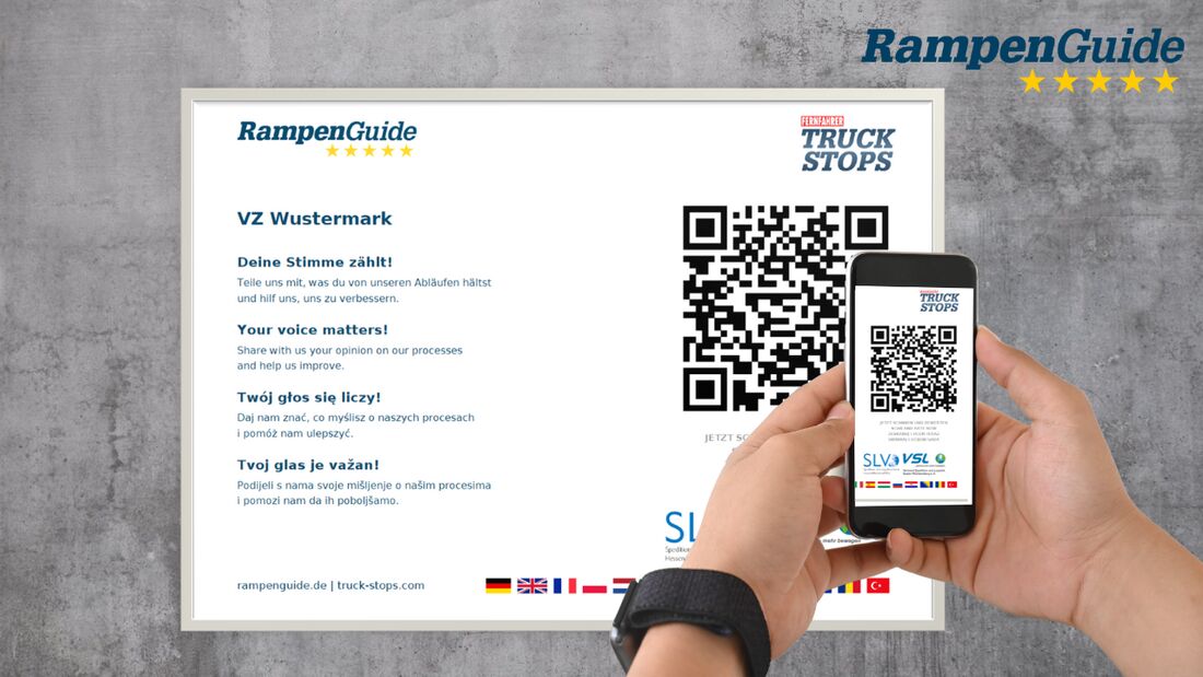 Rampen per QR-Code bewerten