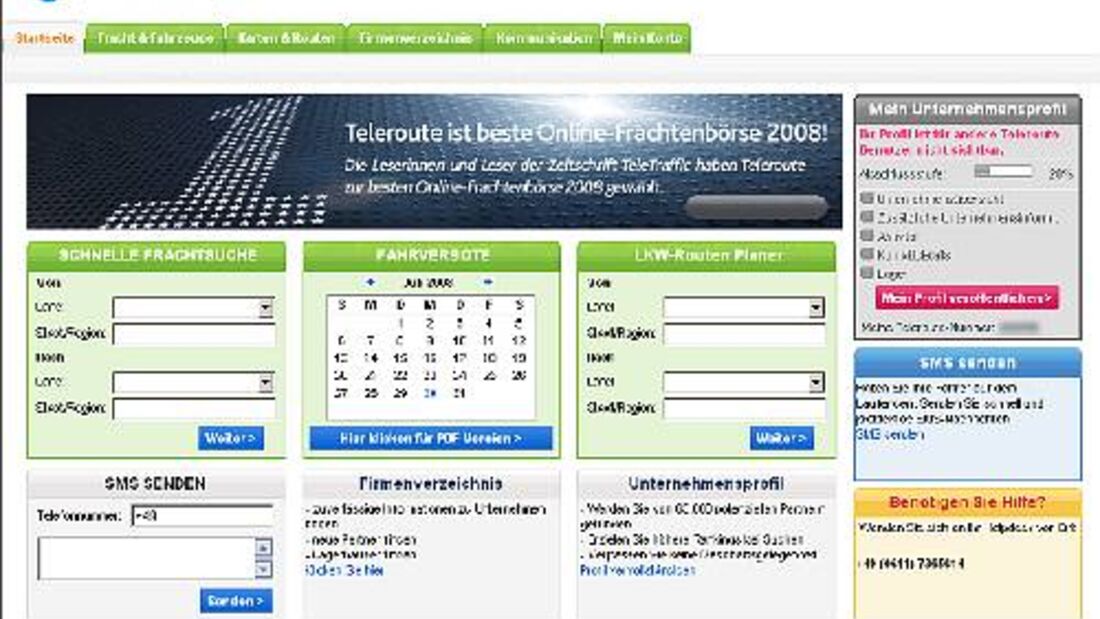 Onlinefrachten für kleine Firmen