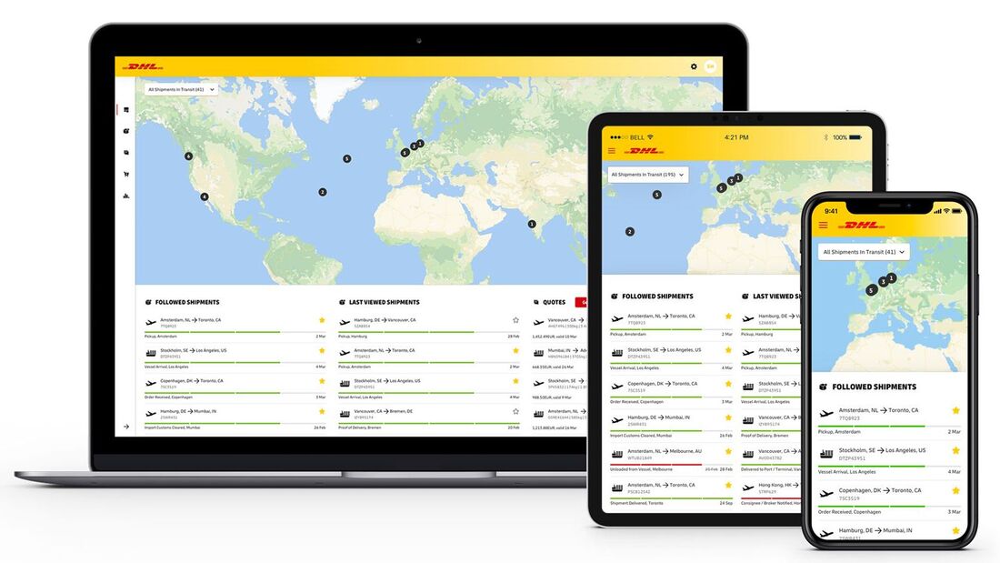 DHL Global Forwarding mit neuem Kundenportal