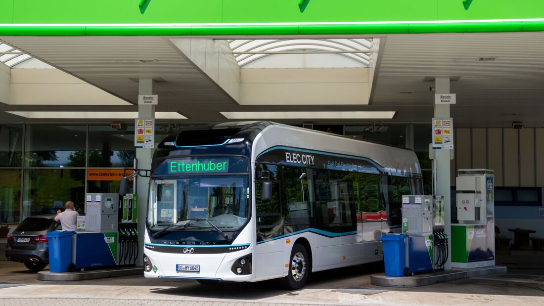 H2-Bus im Test in München