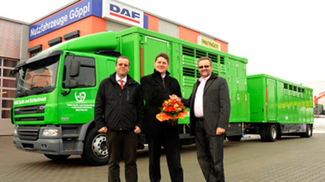 Sauberer Viehtransporter. 15 DAF EEV-Fahrzeuge für die VION-Gruppe