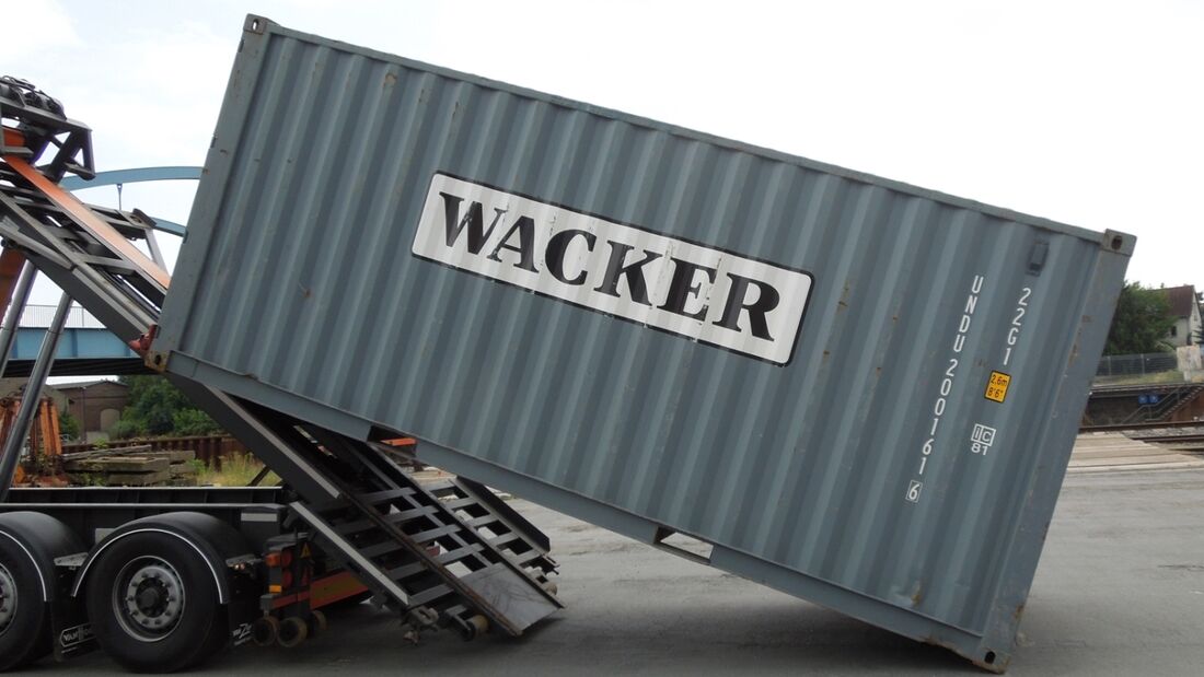Kippchassis für 20-Fuß-Container