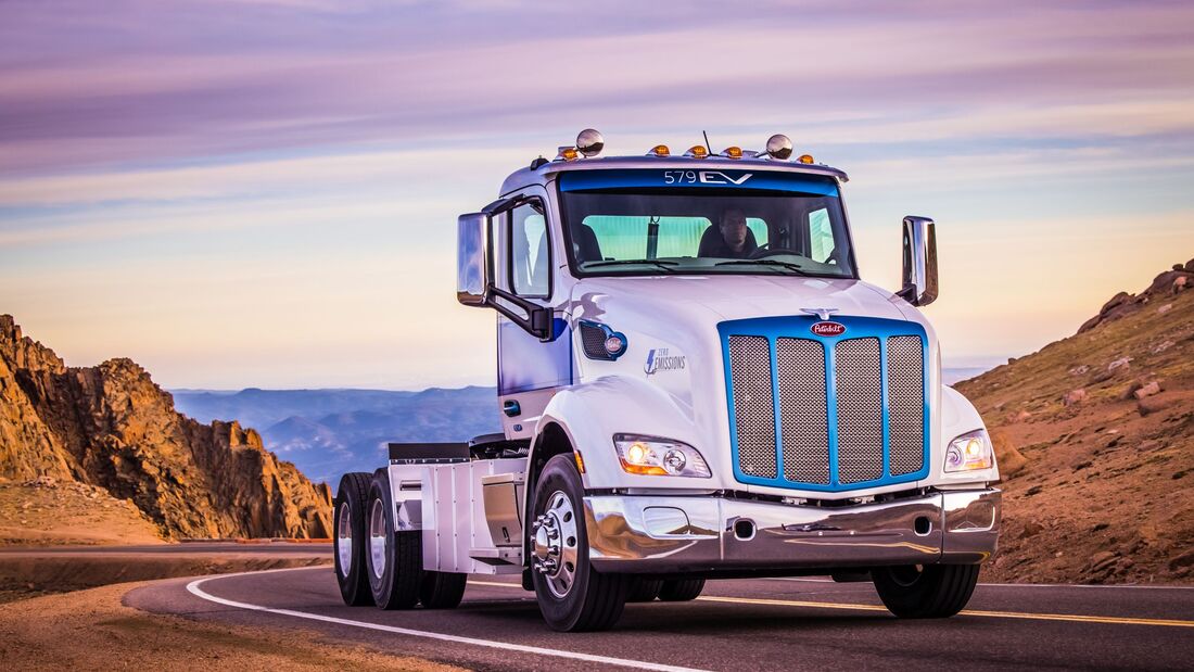 E-Truck auf dem Pikes Peak