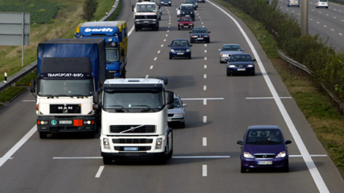 Freie Fahrt auf der Autobahn